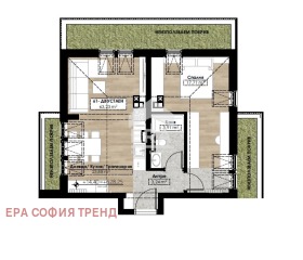Продава  2-стаен, град София