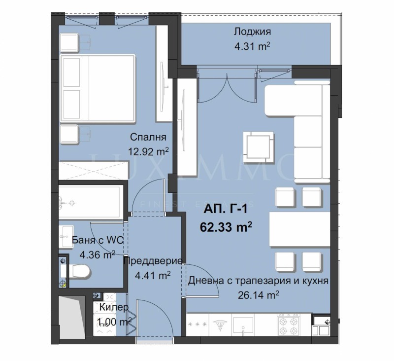 Na prodej  1 ložnice Plovdiv , Christo Smirnenski , 74 m2 | 96690765 - obraz [4]