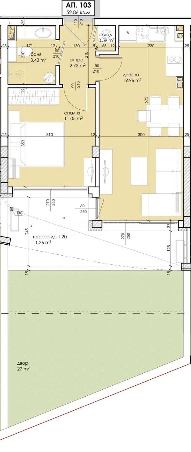 Продава 2-СТАЕН, гр. Созопол, област Бургас, снимка 5 - Апартаменти - 52849773