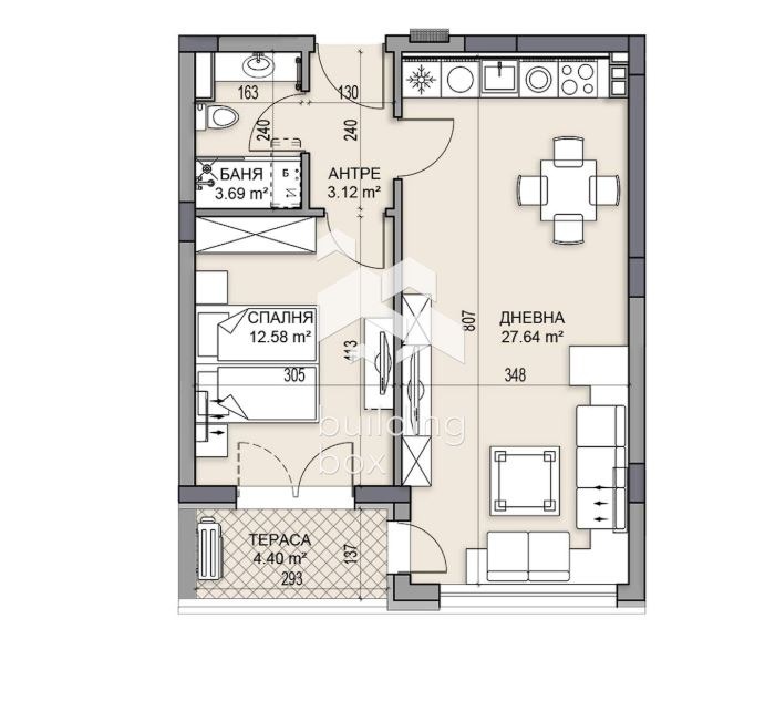 In vendita  1 camera da letto Plovdiv , Gagarin , 79 mq | 93365300 - Immagine [2]