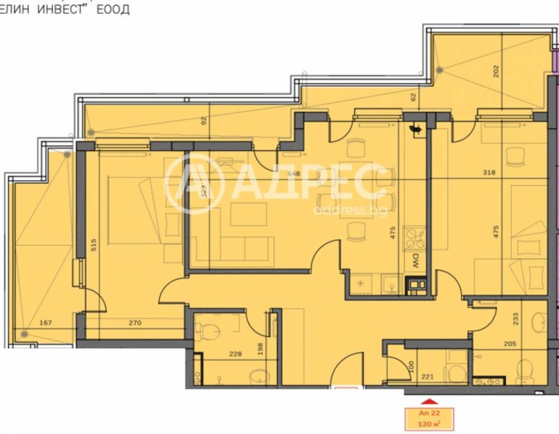 De vânzare  2 dormitoare Sofia , m-t Gârdova glava , 136 mp | 44808459 - imagine [3]