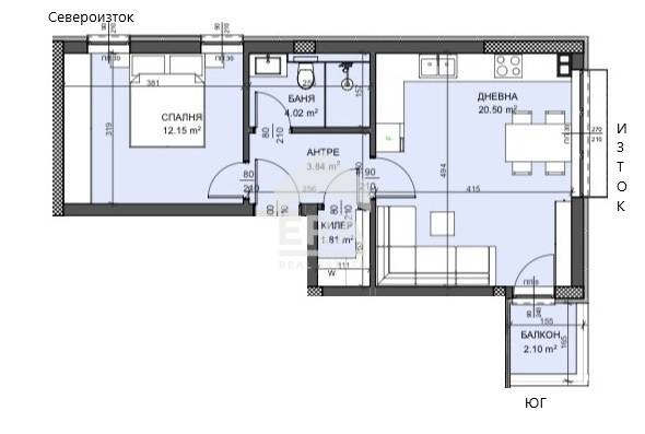 Продава 2-СТАЕН, гр. Варна, Виница, снимка 9 - Aпартаменти - 49129698