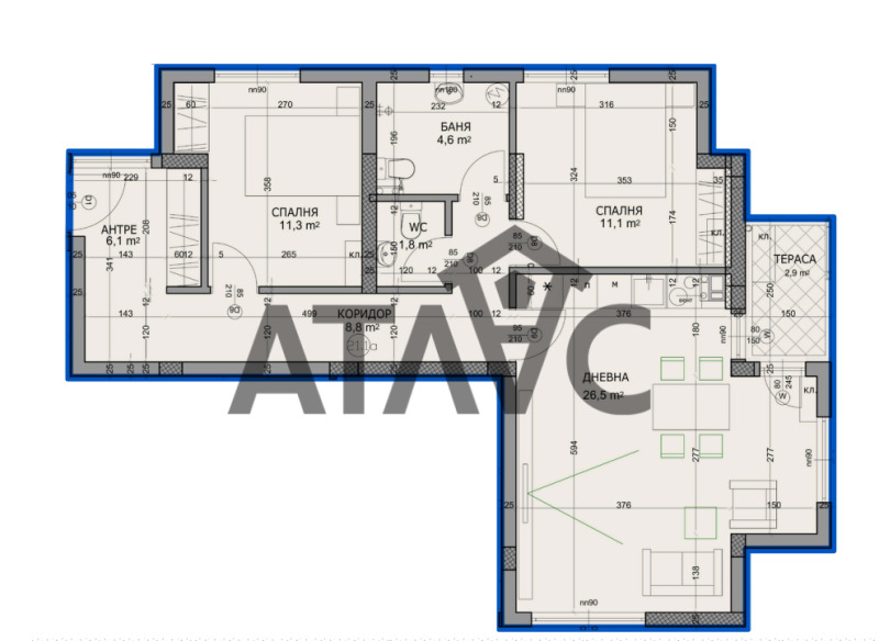 Продава 3-СТАЕН, гр. Пловдив, Христо Смирненски, снимка 2 - Апартаменти - 52466095