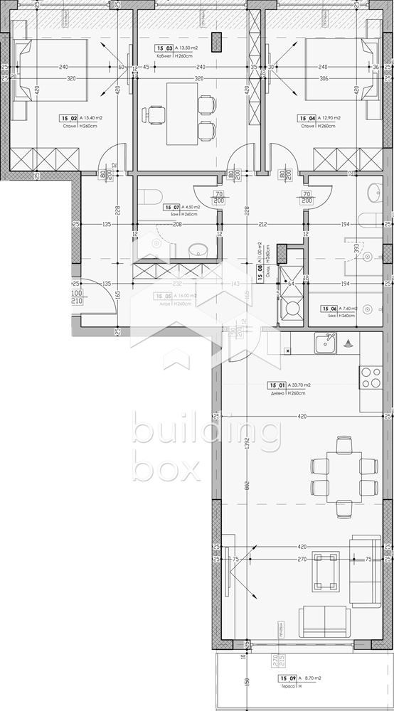 In vendita  3 camere da letto Plovdiv , Hristo Smirnenski , 137 mq | 73263140 - Immagine [12]