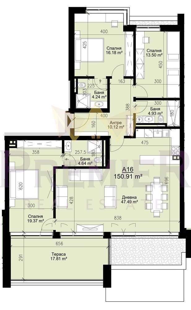 Продава 4-СТАЕН, гр. Варна, Бриз, снимка 3 - Апартаменти - 54817252