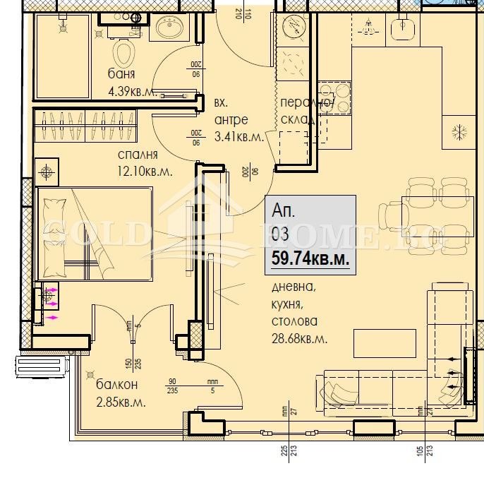 Продава 2-СТАЕН, гр. Пловдив, Кючук Париж, снимка 2 - Апартаменти - 56325384