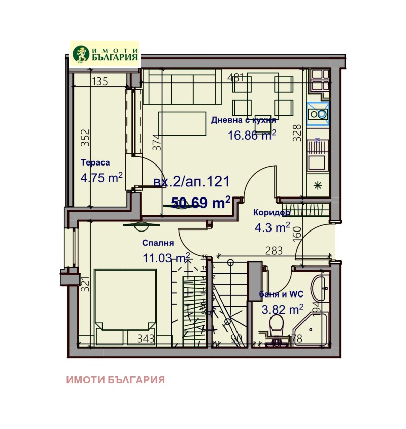 Продава 2-СТАЕН, гр. Варна, Младост 1, снимка 2 - Aпартаменти - 46769214