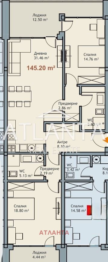 На продаж  2 спальні Варна , к.к. Чайка , 145 кв.м | 57997616 - зображення [3]