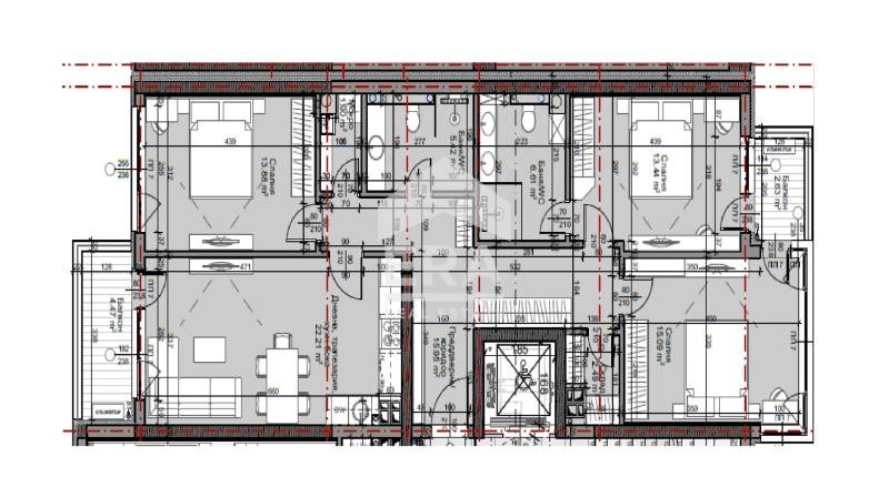 Продаја  3 спаваће собе Софија , Младост 4 , 141 м2 | 50934966 - слика [5]