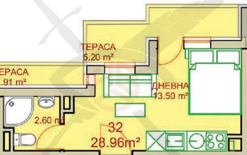 Продава 1-СТАЕН, гр. София, Студентски град, снимка 1 - Aпартаменти - 47978639