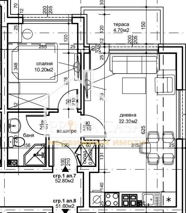 Myytävänä  1 makuuhuone Plovdiv , Ostromila , 59 neliömetriä | 58003052 - kuva [2]