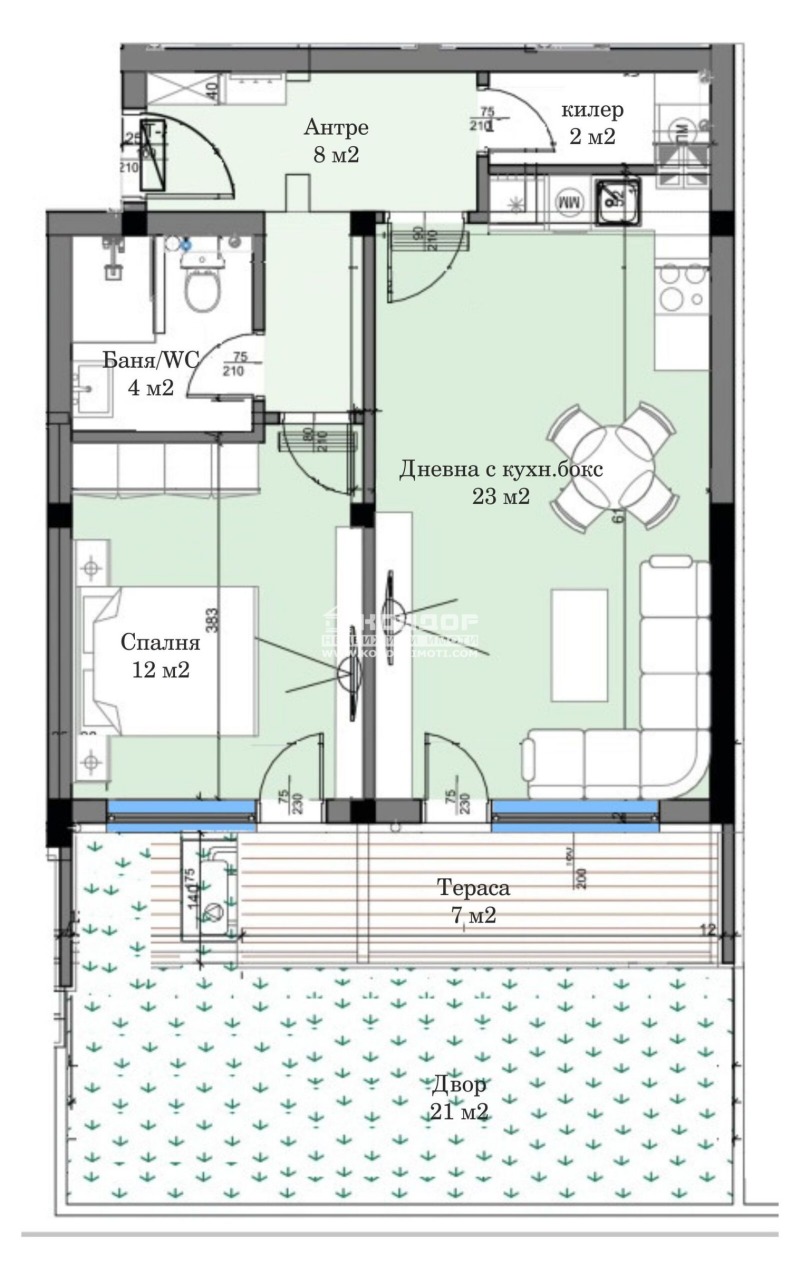 Продава  2-стаен град Пловдив , Кършияка , 98 кв.м | 42135864 - изображение [4]