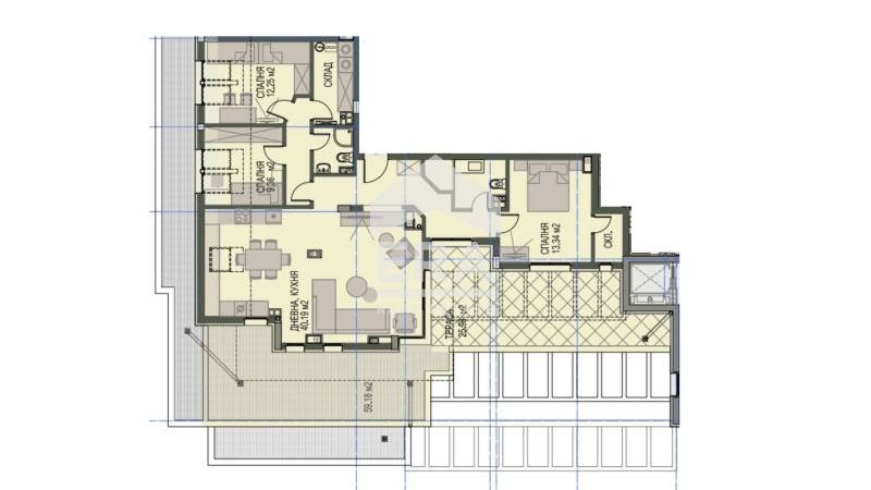 Myytävänä  3 makuuhuonetta Sofia , Krastova vada , 169 neliömetriä | 81448198 - kuva [9]