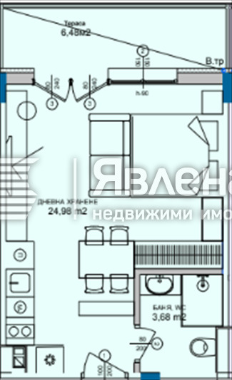 Продава 1-СТАЕН, гр. Свети Влас, област Бургас, снимка 9 - Апартаменти - 53714130