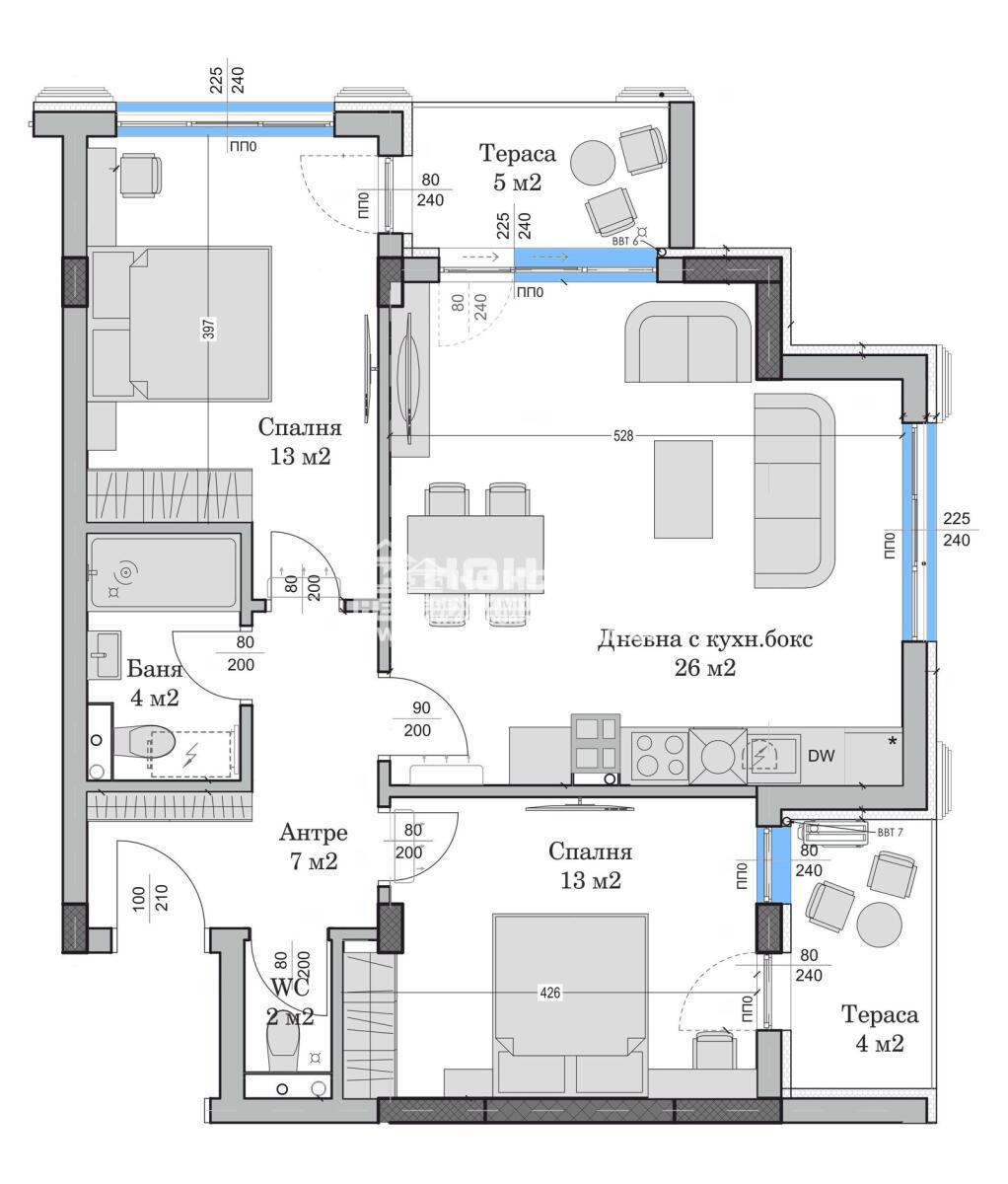 Продава 3-СТАЕН, гр. Пловдив, Христо Смирненски, снимка 2 - Апартаменти - 54328288