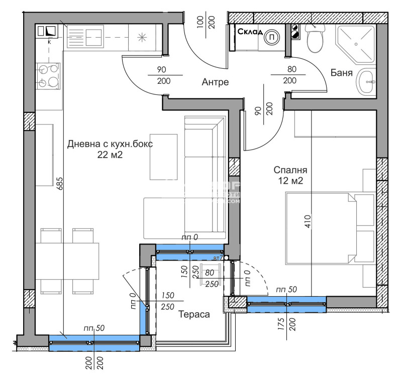 Продава 2-СТАЕН, гр. Пловдив, Остромила, снимка 2 - Апартаменти - 53007937
