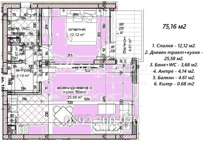 Продава 2-СТАЕН, гр. Варна, Младост 1