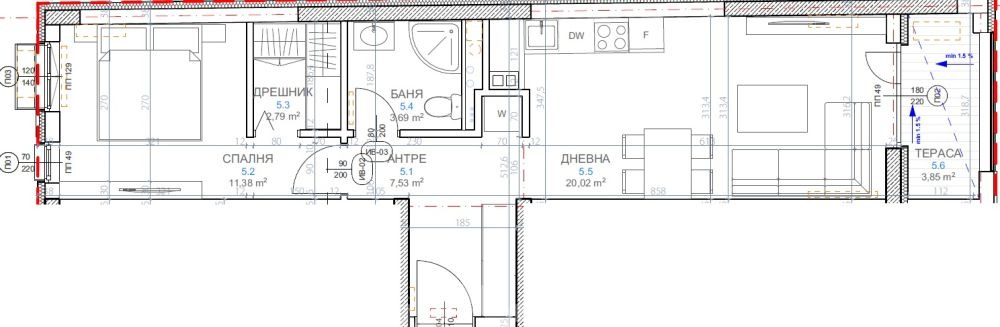 Продава 2-СТАЕН, гр. София, Обеля 2, снимка 4 - Апартаменти - 56323906