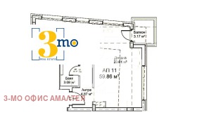 1 спаваћа соба Модерно предградие, Софија