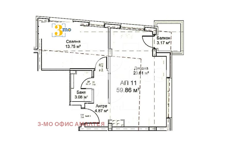 Продаја  1 спаваћа соба Софија , Модерно предградие , 70 м2 | 45804205