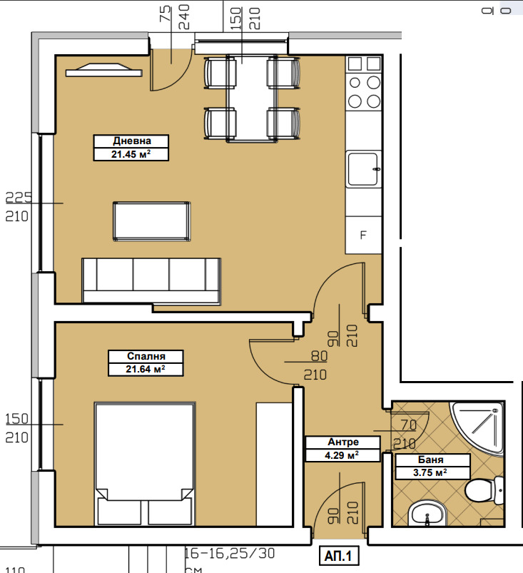 Till salu  1 sovrum Blagoevgrad , Osvobojdenie , 75 kvm | 18768073