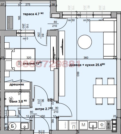 Продава 2-СТАЕН, гр. Стара Загора, Студентско градче