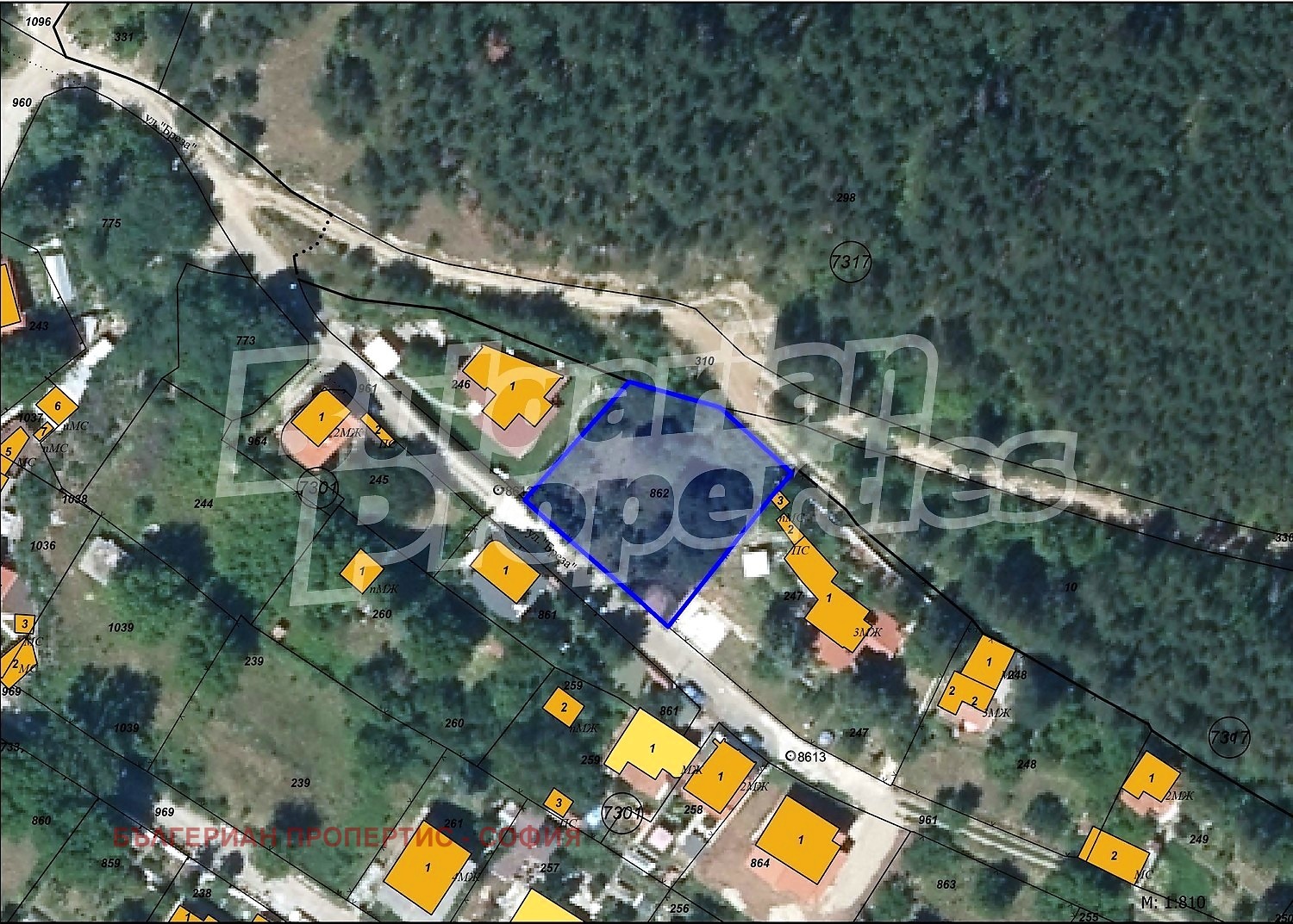 Продава ПАРЦЕЛ, гр. София, с. Долни Пасарел, снимка 2 - Парцели - 53999534