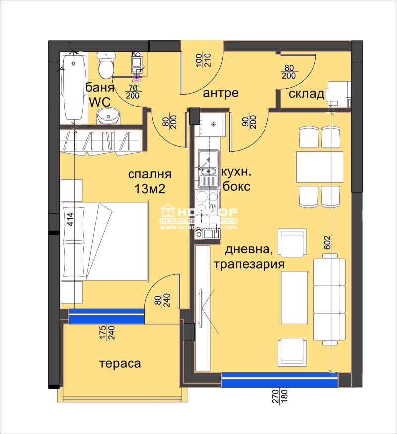 Te koop  1 slaapkamer Plovdiv , Vastanitsjeski , 62 m² | 97307443 - afbeelding [8]