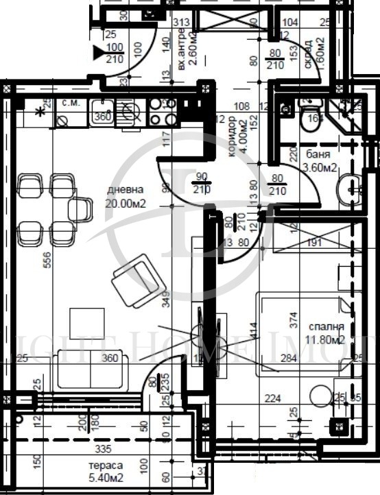 Satılık  1 yatak odası Plovdiv , Belomorski , 68 metrekare | 82400366 - görüntü [5]