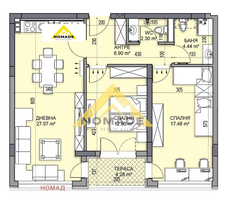 Продава 3-СТАЕН, гр. Пловдив, Гагарин, снимка 6 - Апартаменти - 52837329