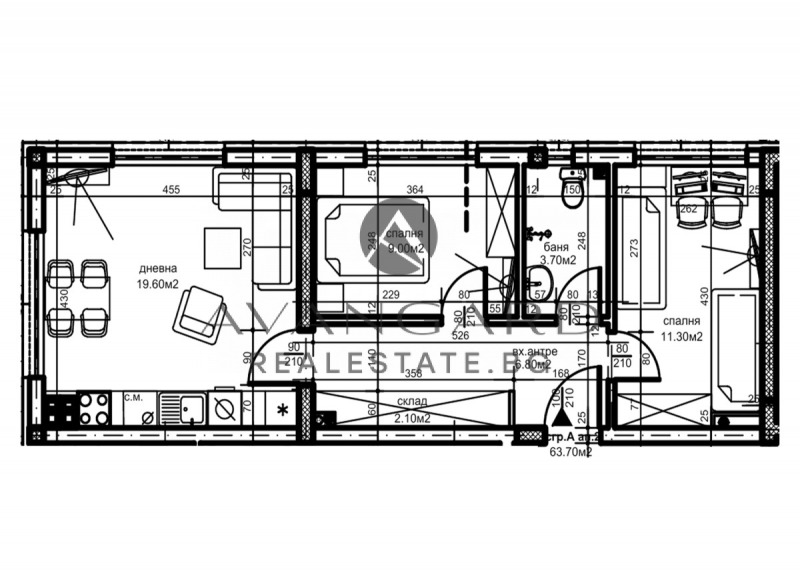 En venta  2 dormitorios Plovdiv , Jristo Smirnenski , 73 metros cuadrados | 68020343 - imagen [6]