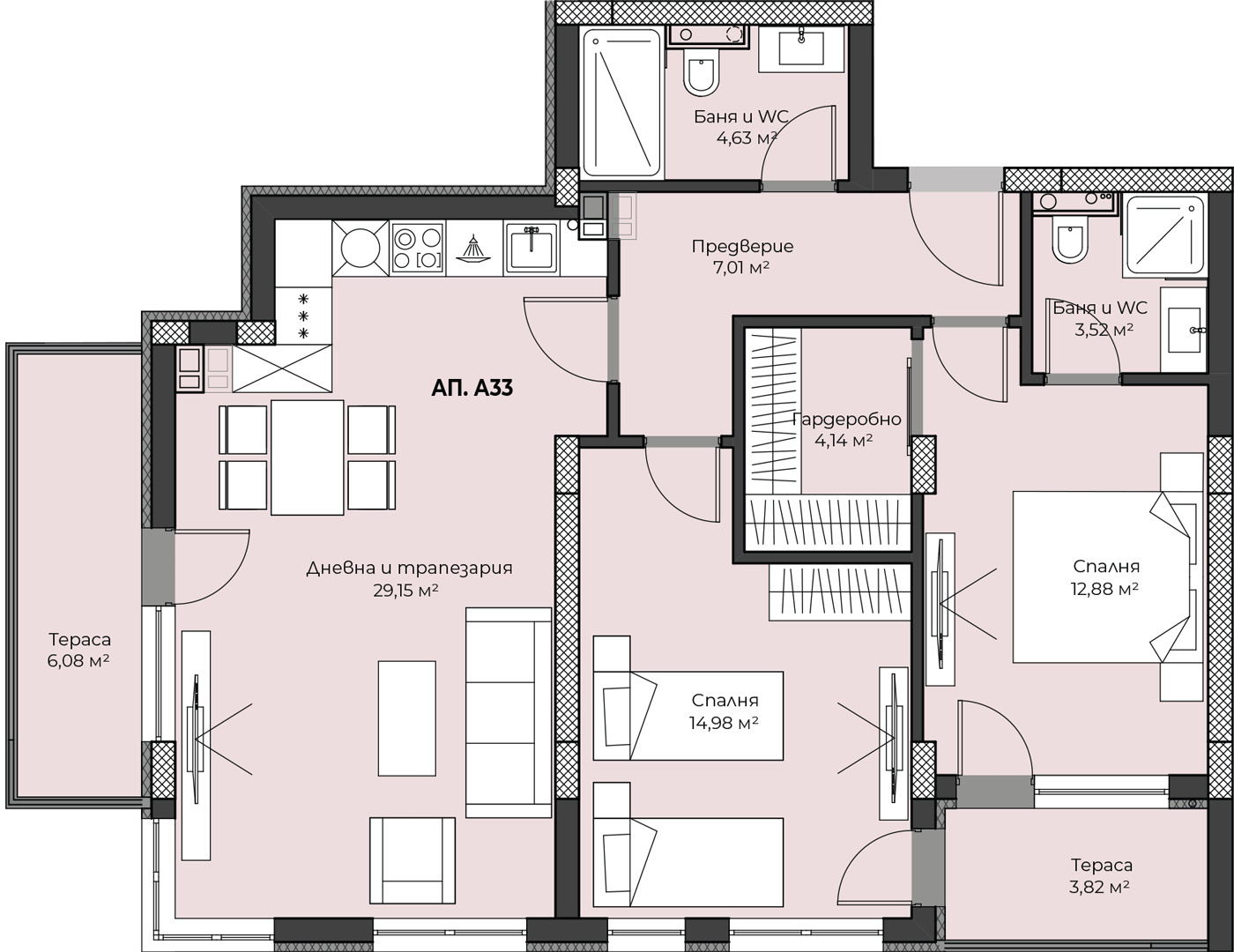 Продава 3-СТАЕН, гр. Пловдив, Христо Смирненски, снимка 4 - Апартаменти - 55100107