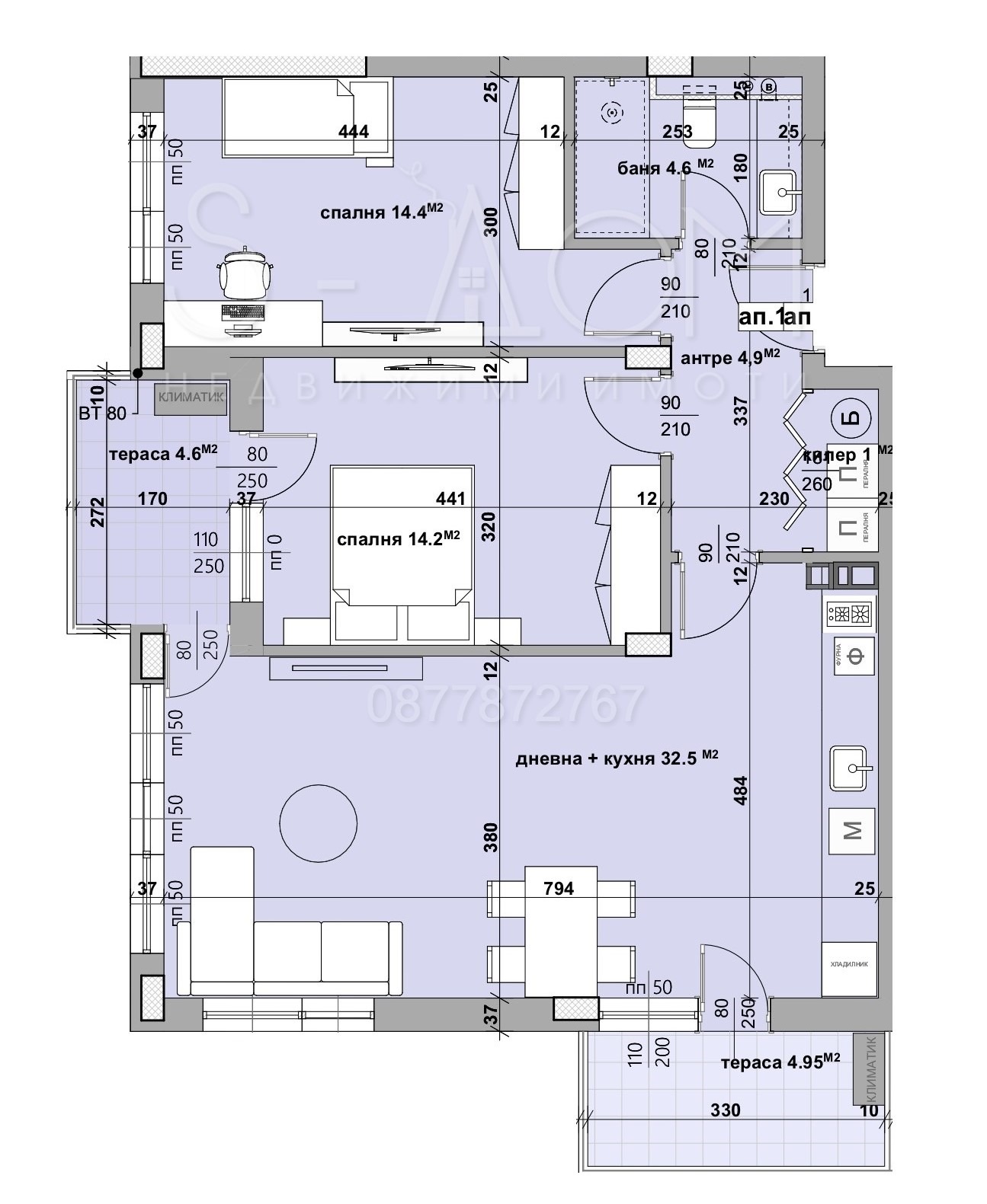 Продава 3-СТАЕН, гр. Стара Загора, Казански, снимка 2 - Апартаменти - 50457882