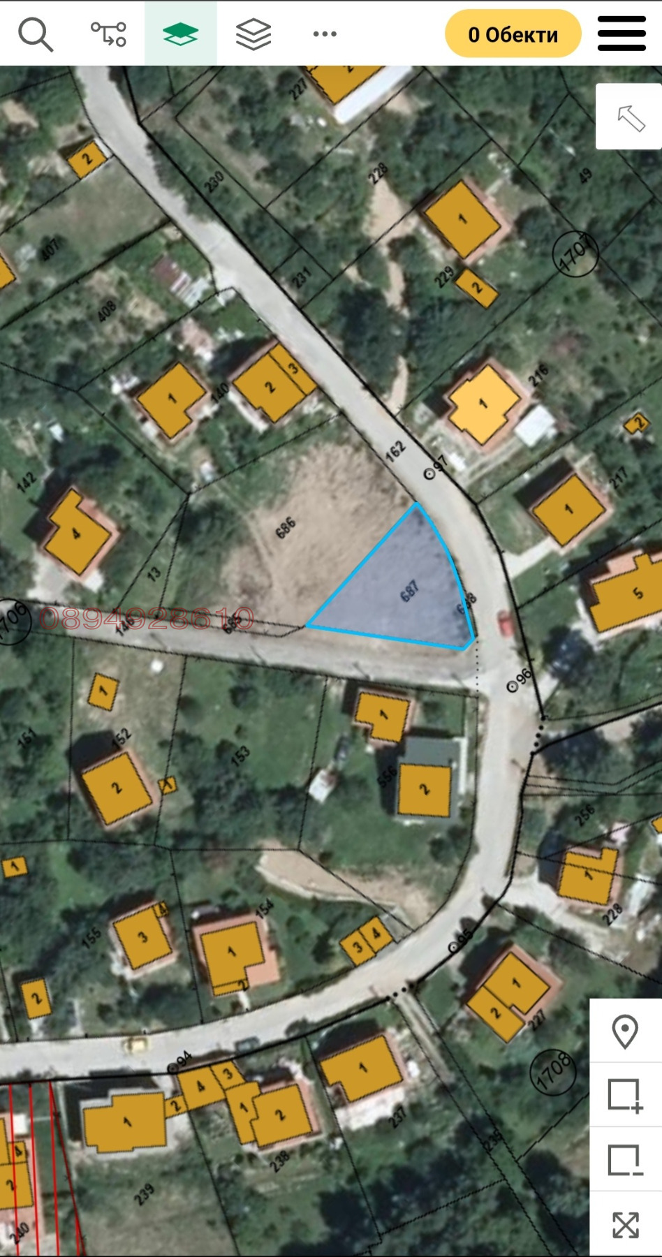 Продава ПАРЦЕЛ, гр. София, с. Мърчаево, снимка 2 - Парцели - 56448120