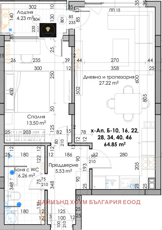 À vendre  1 chambre Plovdiv , Yujen , 81 m² | 18606933 - image [3]
