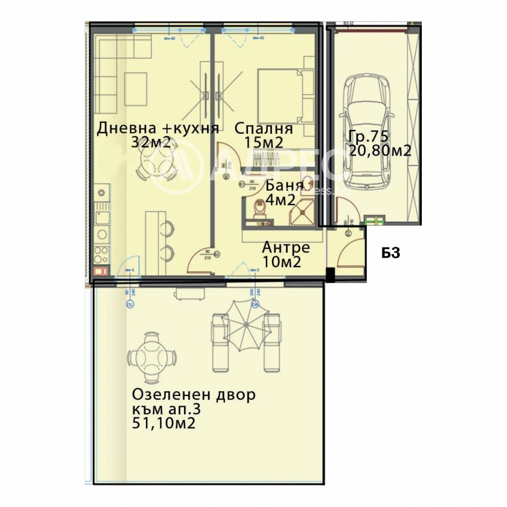 Продава 2-СТАЕН, гр. София, Модерно предградие, снимка 4 - Апартаменти - 55043875
