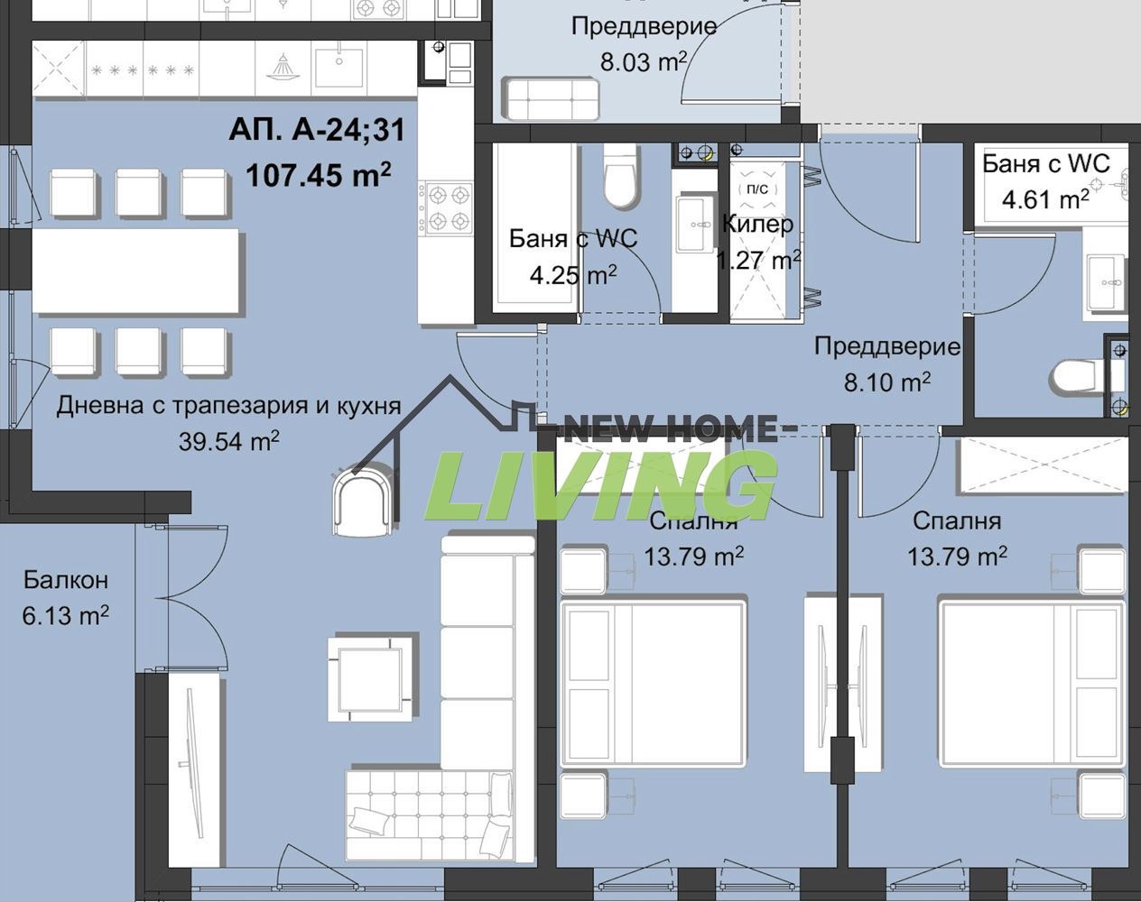 Продава 3-СТАЕН, гр. Пловдив, Христо Смирненски, снимка 2 - Апартаменти - 53160313