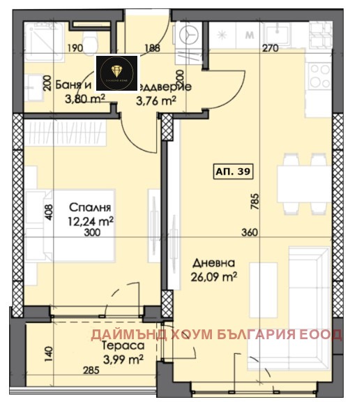 Zu verkaufen  1 Schlafzimmer Plowdiw , Trakija , 70 qm | 89366387 - Bild [2]