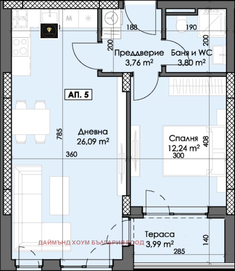 Zu verkaufen  1 Schlafzimmer Plowdiw , Trakija , 70 qm | 89366387 - Bild [2]