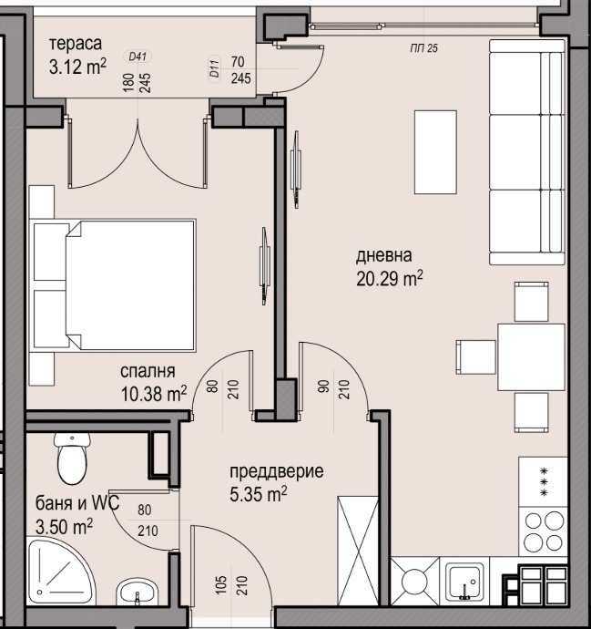 Продава 2-СТАЕН, гр. София, Малинова долина, снимка 2 - Апартаменти - 53823123