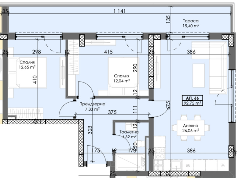 À vendre  2 chambres Plovdiv , Trakiya , 109 m² | 16209123 - image [2]