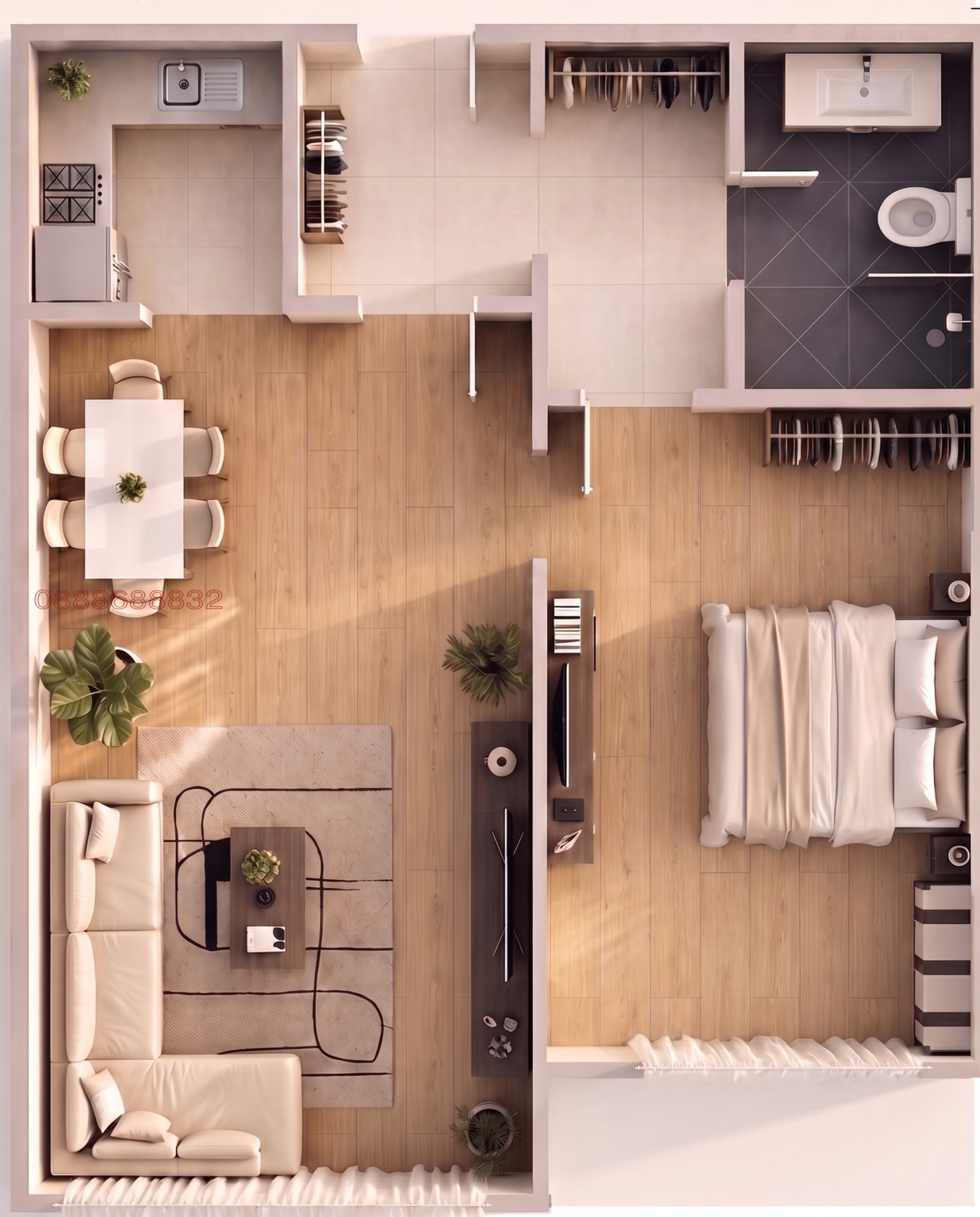 Продава 2-СТАЕН, гр. София, Сухата река, снимка 13 - Апартаменти - 55496029