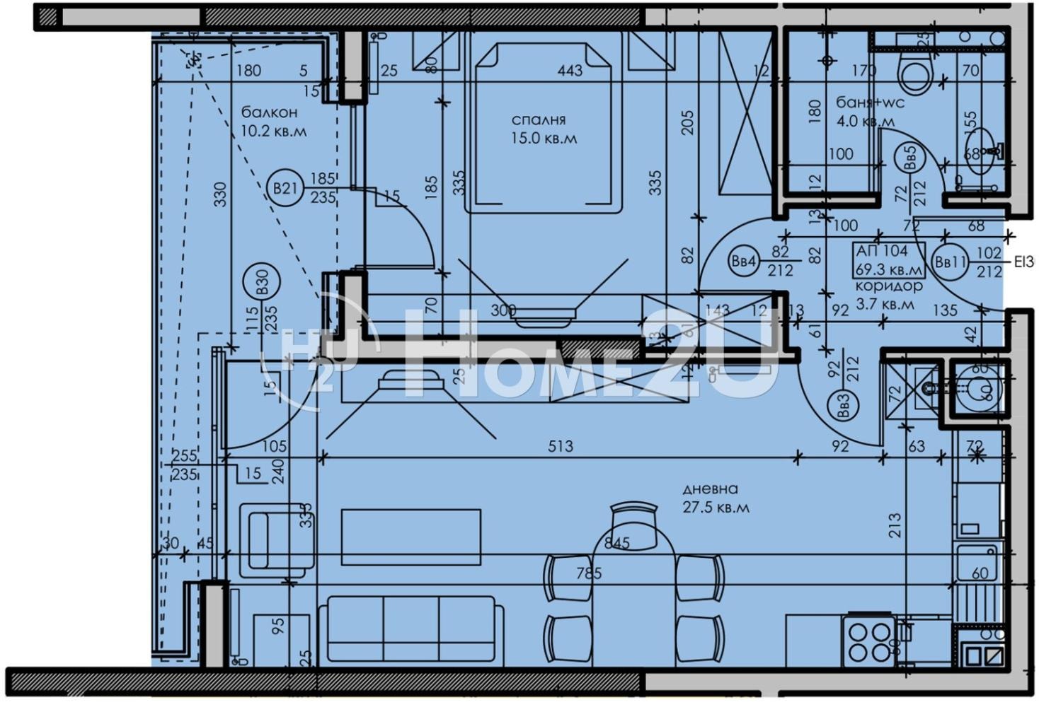 Продава 2-СТАЕН, гр. София, Манастирски ливади, снимка 7 - Апартаменти - 55927223