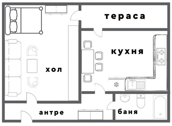 Til salg  Studie Burgas , Meden rudnik - zona V , 45 kvm | 29237258