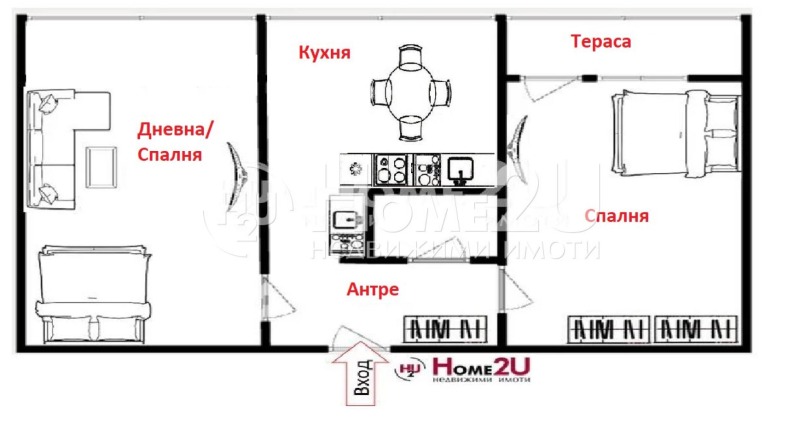 Продава 2-СТАЕН, гр. Бургас, Изгрев, снимка 11 - Апартаменти - 53588286