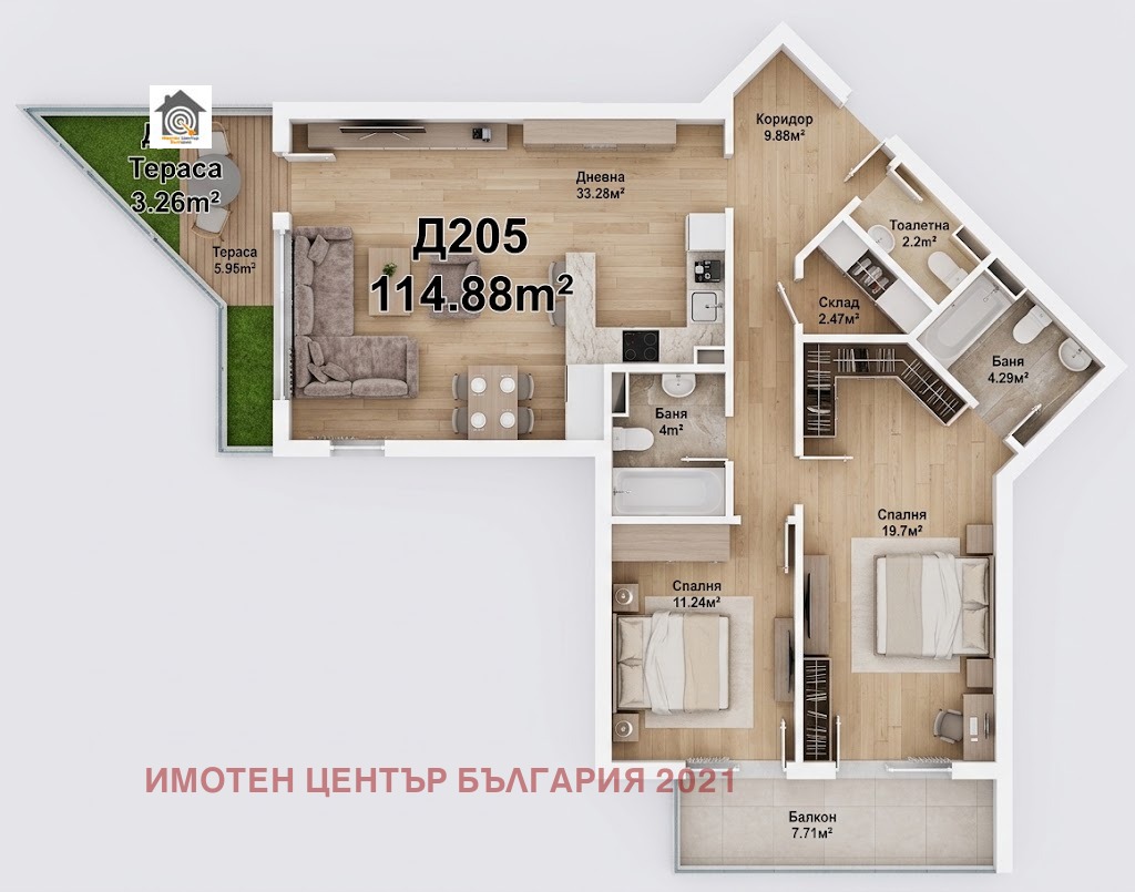 Продава 3-СТАЕН, гр. София, Дружба 1