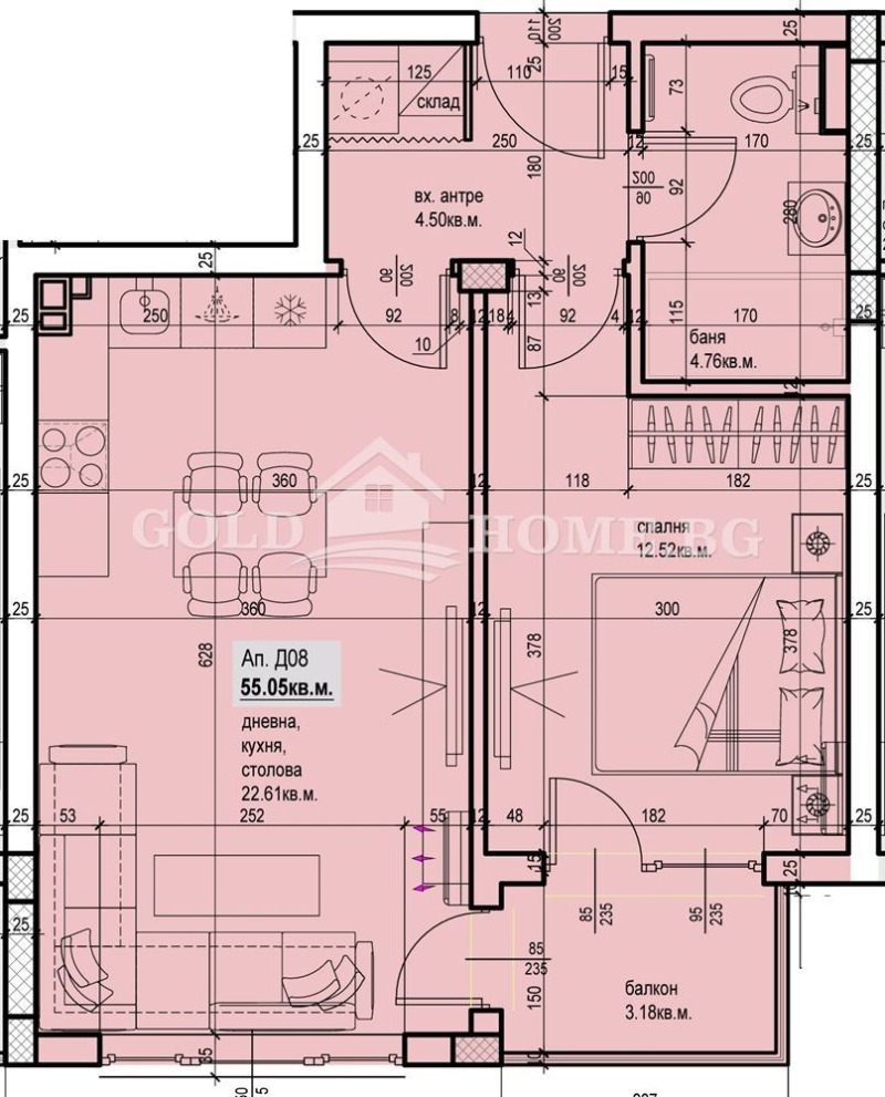 Продава 2-СТАЕН, гр. Пловдив, Остромила, снимка 3 - Aпартаменти - 49359307