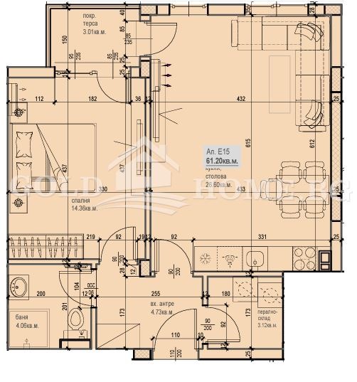 Продава 2-СТАЕН, гр. Пловдив, Остромила, снимка 6 - Aпартаменти - 49359307