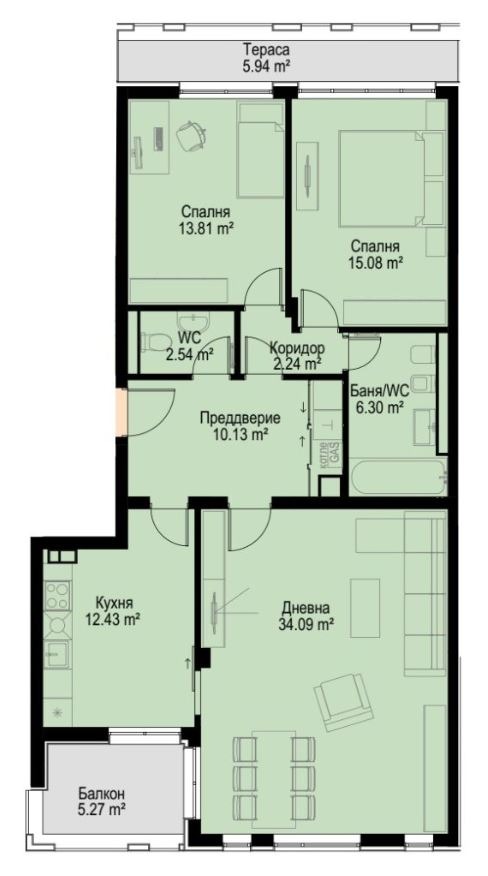 Zu verkaufen  2 Schlafzimmer Sofia , Bojana , 152 qm | 46156994 - Bild [15]