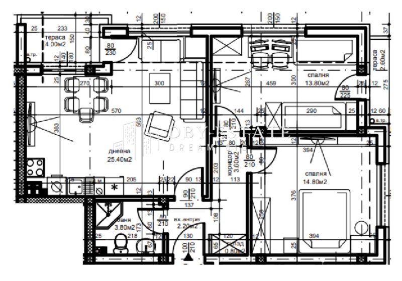 Na prodej  2 ložnice Plovdiv , Belomorski , 95 m2 | 55360811 - obraz [4]